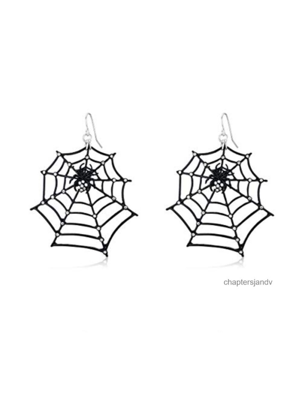 Spider Web Drop & Dangle Earrings Alloy Rhinestone Halloween Jewelry